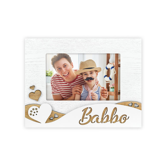 Cornice in legno "Babbo 2" (10x15) - Art. FH722