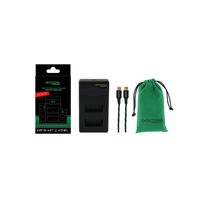 Patona Premium Twin Performance Charger per LP-E17