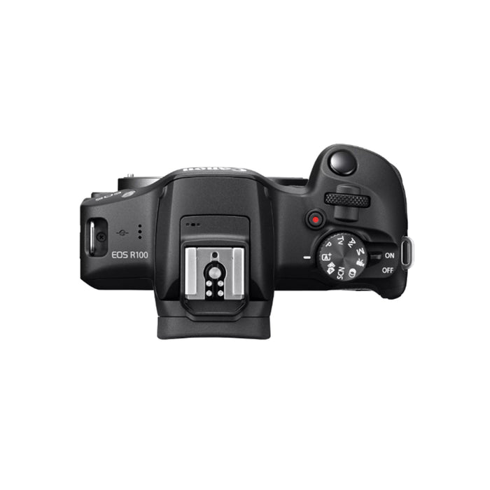 Canon EOS R100 + RF-S 18-45mm F4.5-6.3 IS STM - Garanzia Canon Italia