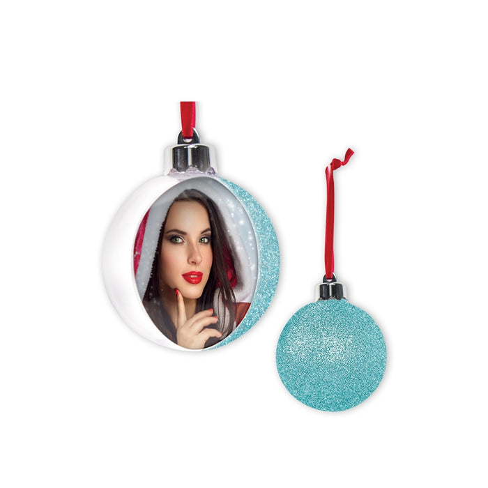 Decorazione natalizia "Photo Snow Sky Glitter" (7,5x7,5) - Art. SF105K