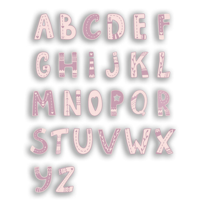 Mascagni cornice in mdf con lettere (13x18) - Art. A1547 (Rosa)