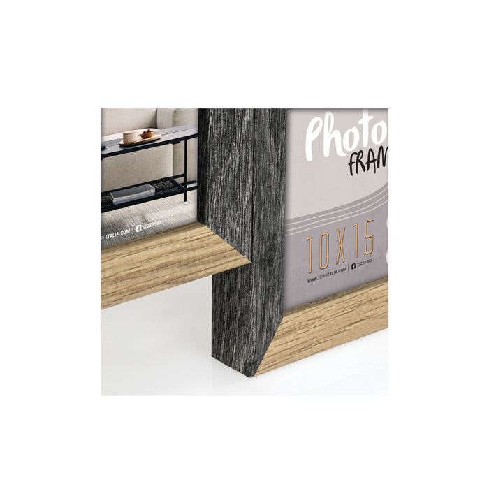 Cornice multipla in legno "Vercelli" (Black) (4x10x15) - Art. DN485B